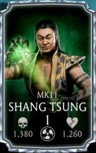 Shang Tsung - Klassic, Gold Outworld Non Challenge Klassic character -  MKmobileInfo