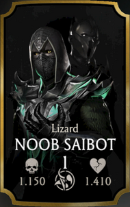 Noob Saibot - Lizard, Gold Netherrealm, Outworld Non Challenge character -  MKmobileInfo