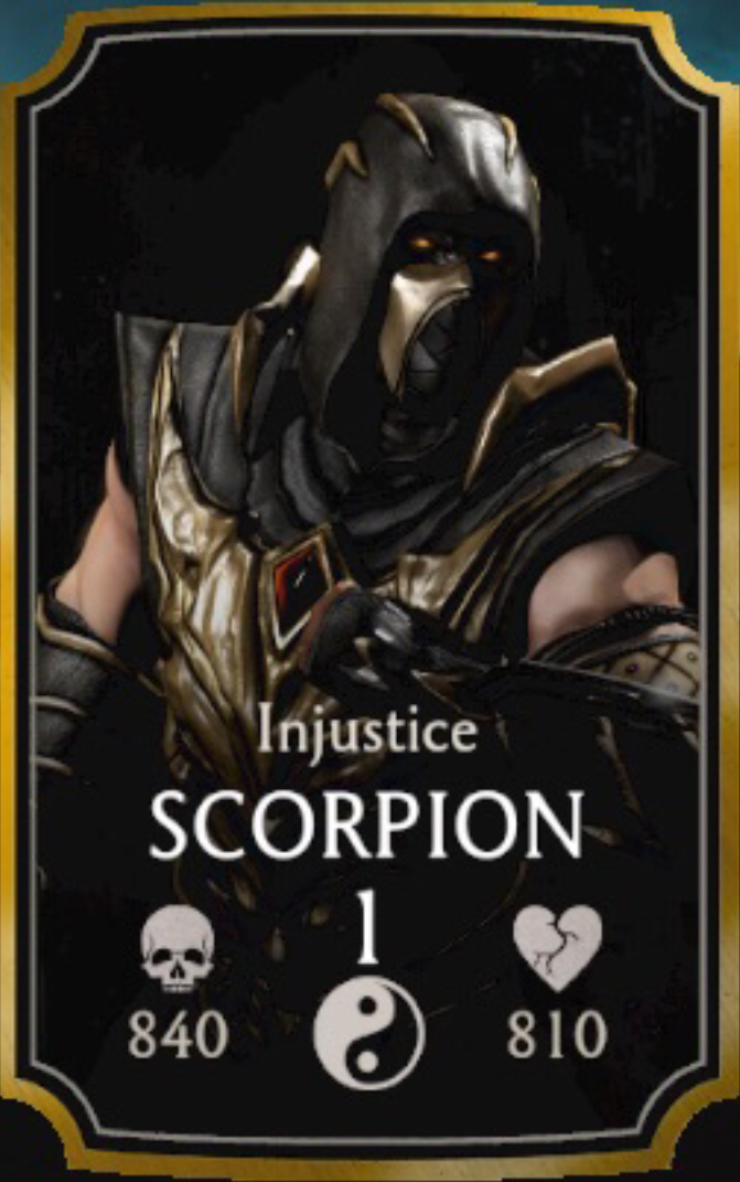 Scorpioninjustice Mortal Kombat Mobile Wikia Fandom