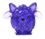 Squidge figure glitter purple