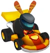 Moshi Karts helmet blue blaze