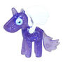 Angel figure glitter purple