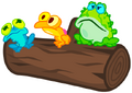 Frogs On A Log
