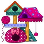 Kitties Scratching Post