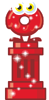 Red Glittery Oddie item