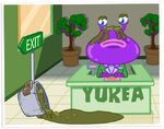 Moe Yukky covered in slop.