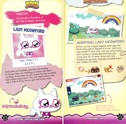 Moshling Zoo Official Game Guide p108-109