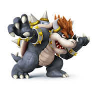 MY BOWSER! Or used to be, cuz I think the skin texture looks like Godzilla 2014. I use pink-haired Bowser now. Eh. Scientifically proven that players wearing black play more aggressively.