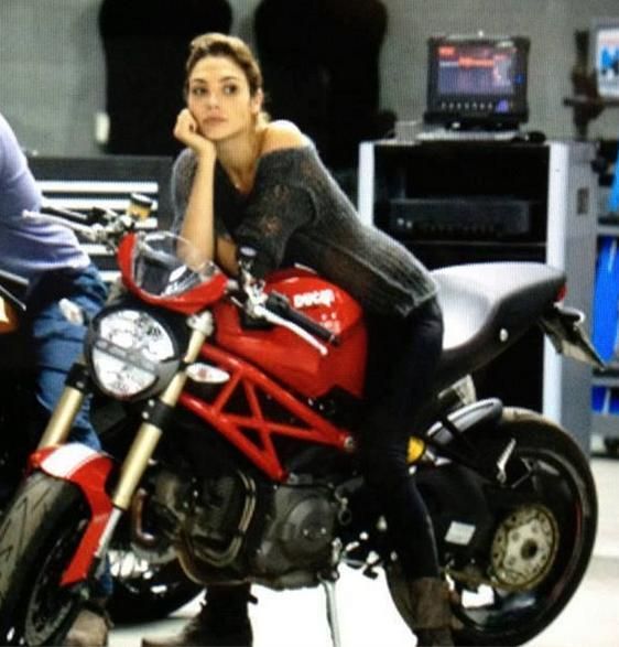 Actress Gal Gadot on riding motorcycle MotorcycleWomenWorld Wiki Fandom