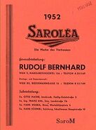 Sarolea Prospekt 1952 Rudolf Bernhard