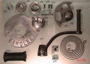 Einzelteile Kickstater