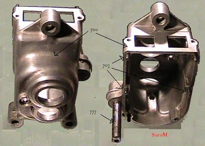 Einzelteile getriebe Getriebegehäuse
