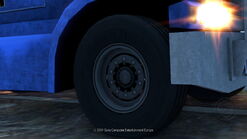 Wheels unavailable to players. (It's actually based off one of the wheel options available in Motorstorm: Arctic Edge.)