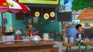 The tea stall/chai shop as it appears in the newer episodes.