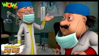 Dr Jhatka Ka Eye Clinic Motu Patlu Wiki Fandom Motu gets electrocuted by lightning and.