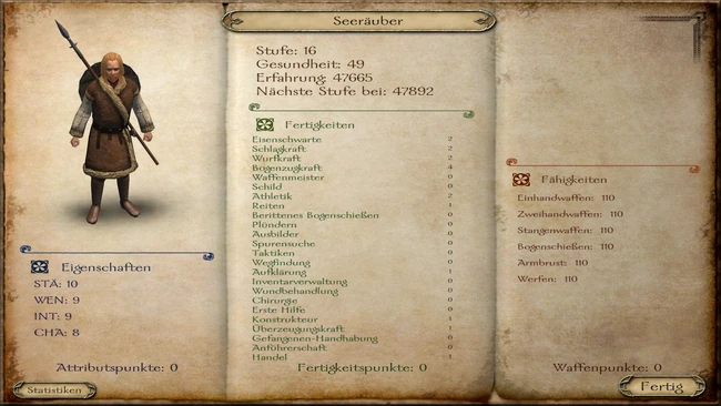 Fähigkeiten Seeräuber