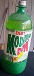 Diet Mountain Dew's 2-liter bottle design from the 1980's era.