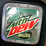 Mountain Dew Baja Blast Zero Sugar at the new Taco Bell.