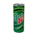 Another photograph of Mountain Dew's Korean 250 ml can's Korean side, showing the can's green push tab.