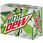 Diet Mountain Dew's 3x4 12-pack design.