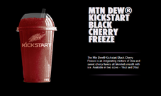 Promotional artwork for Kickstart Black Cherry Freeze.