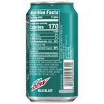 Baja Blast's 12 oz. can design from 2021 to 2023 (back).