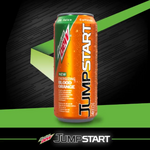 Promotional artwork for Jumpstart (Blood Orange), featuring its can design.