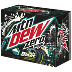 Baja Blast Zero Sugar's 2021 3x4 12-pack design (right).