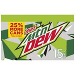 Diet Mountain Dew's 15-pack design from 2017 until 2023 (side).