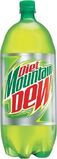 Diet Mountain Dew's contemporary 2-liter bottle design.