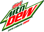 Diet Mountain Dew's logo from 2009 until 2017.