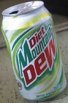 Diet Mountain Dew's can design (English side) from 2002.