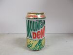 Another photograph of a contemporary Caffeine-Free Mountain Dew can.