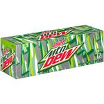 Diet Mountain Dew's contemporary 6x2 12-pack design (left).