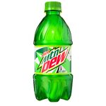 Diet Mountain Dew's contemporary 16 oz. dome bottle design.