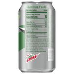 Diet Mountain Dew's contemporary 12 oz. can design (back design 1).