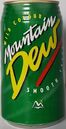 Mountain Dew's contemporary Namibian can design, using the 1990's international logo.