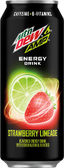 Amp Energy Strawberry Limeade's can design.