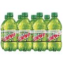 Mountain Dew's current 8-pack 12 oz. bottle design.