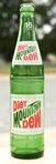 Diet Mountain Dew's glass 16 oz. slim bottle design from the 1980's era.