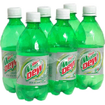 Diet Mountain Dew's 16 oz. bottle 6-pack design from 1999 until 2005.