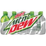 Diet Mountain Dew's 15-pack 16 oz. bottle design from 2013 until 2017.
