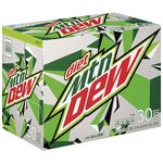 Diet Mountain Dew's 30-pack design from 2017 until 2023 (left).