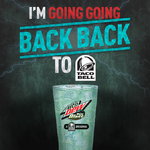 2014 promotional poster signifying the end of Baja Blast's 2014 store release and its return to being a Taco Bell exclusive as a result.