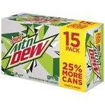 Diet Mountain Dew's 15-pack design from 2017 until 2023 (right).