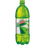 Diet Mountain Dew's 1-liter dome bottle design from 2021 until 2023 (side).