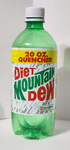 Diet Mountain Dew's 20 oz. bottle design from 1991 until 1996 (back).