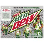 Diet Mountain Dew's 3x4 12-pack design during the Team Rubicon promotion (front).