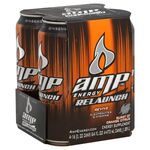 Amp Energy Relaunch's 4-pack design.