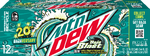 Baja Blast's 6x2 12-pack design during the 20th Bajaversary promotion (center).